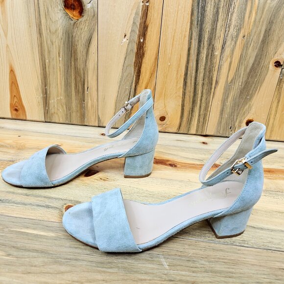 Free People Suede Pale Green "Marigold" Sandals - Size 39 - Picture 4 of 6